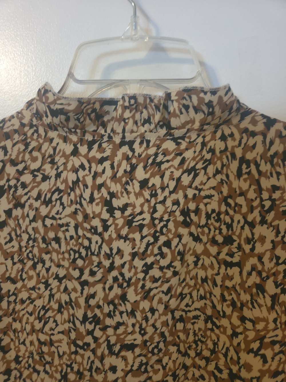 SHEIN Tan and Black Animal-Print V-Neck Dress - Picture 7 of 8